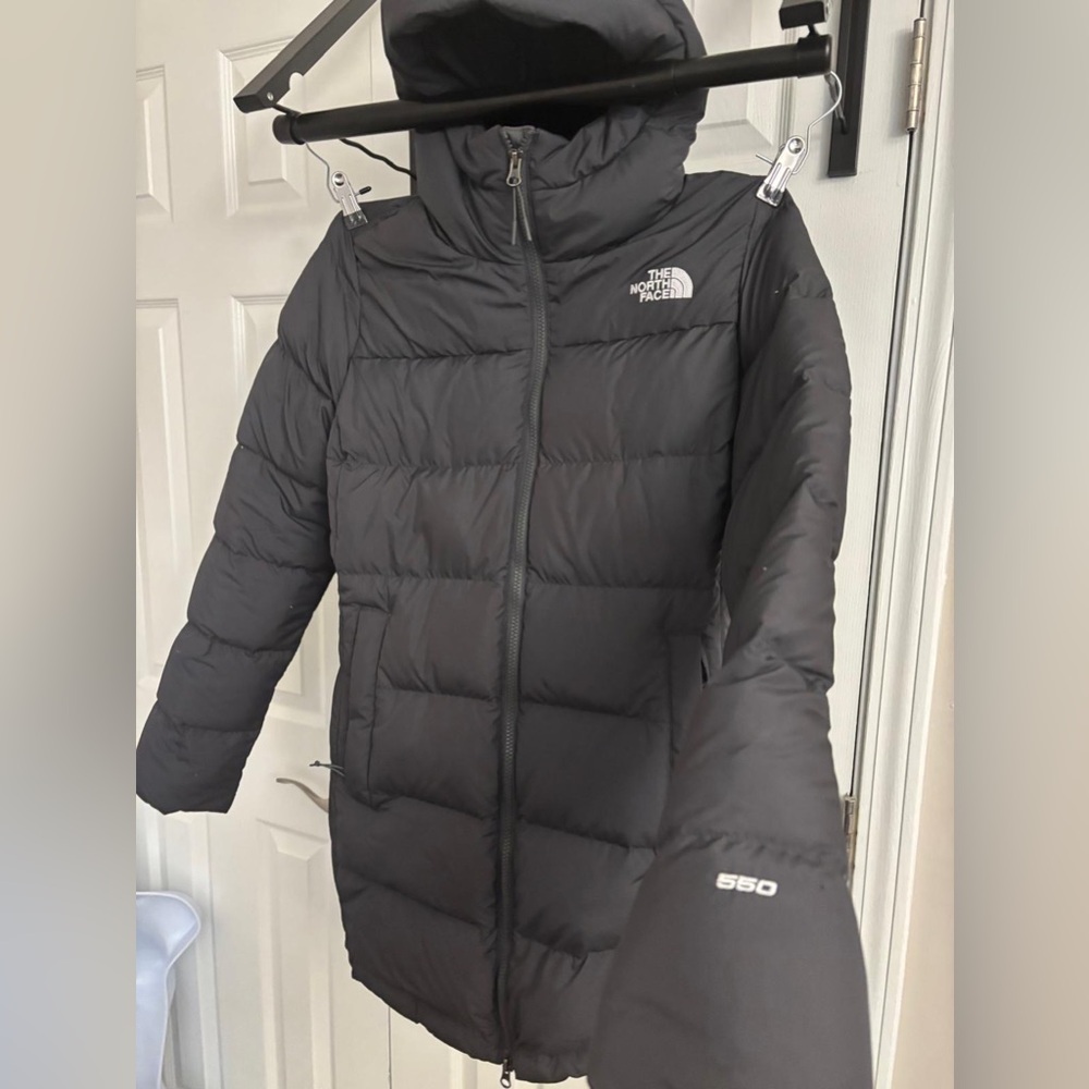 The North face dark grey puffer coat - Picture 2 of 7